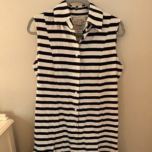 Belle Size 10 Blue and White Summer Dress